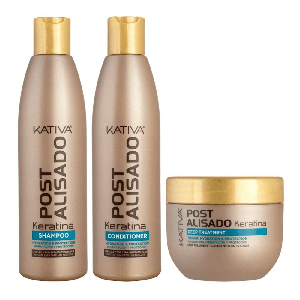 'Post Keratine' Hair Straightening Treatment - 3 Pieces