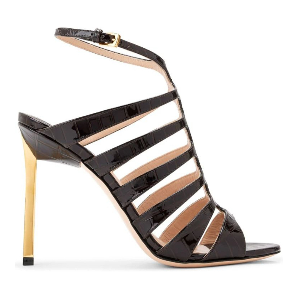 Women's 'Crocodile-Embossed' High Heel Sandals