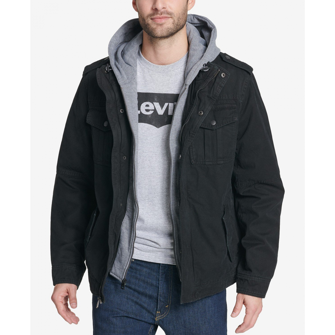 Veste 'Two Pocket Hooded' pour Hommes
