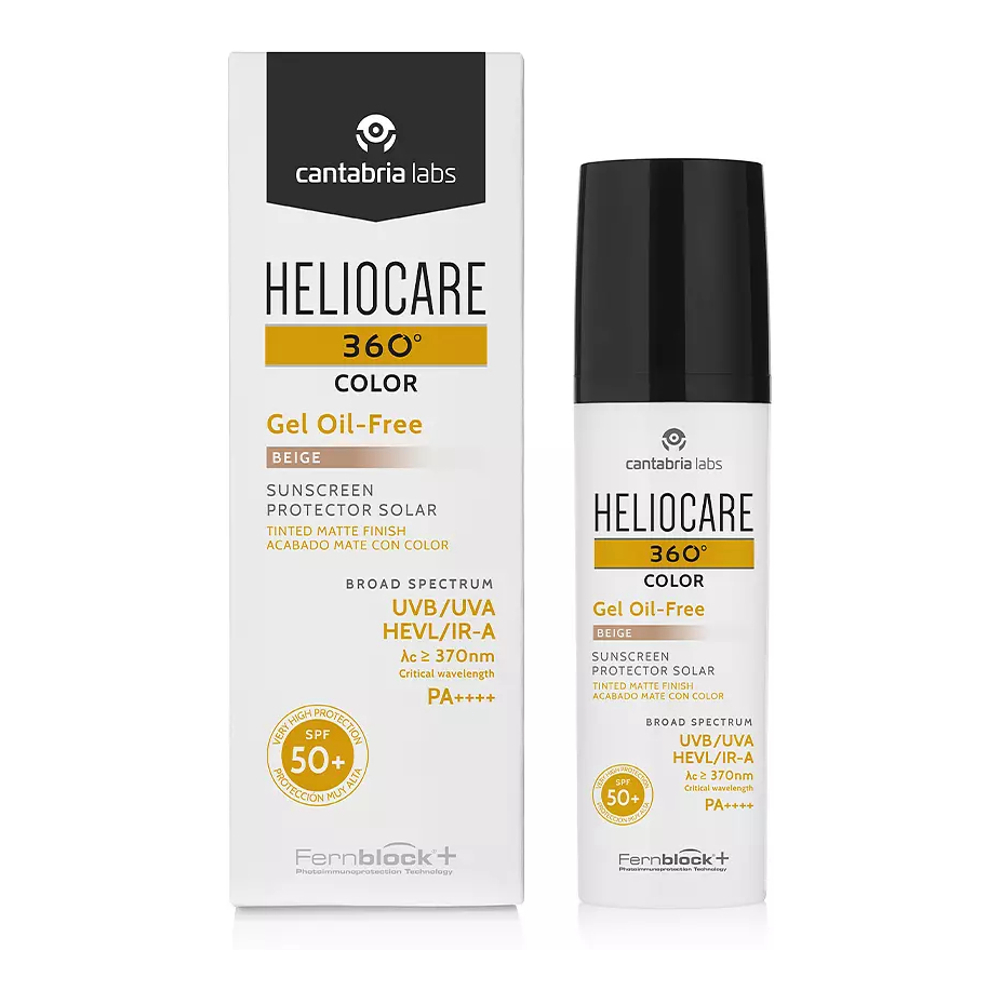 Crème solaire teintée 'Heliocare 360º Gel Oil Free Matte Finish SPF50+' - Beige 50 ml