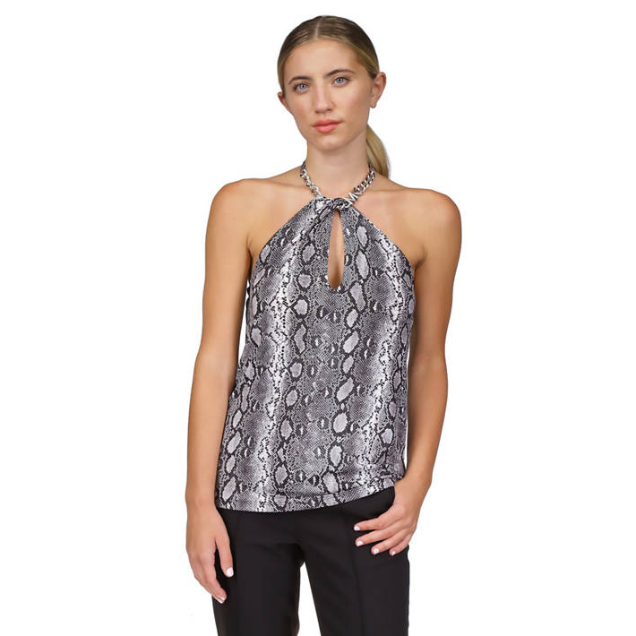 'Chain Neck Halter Tank' pour Femmes