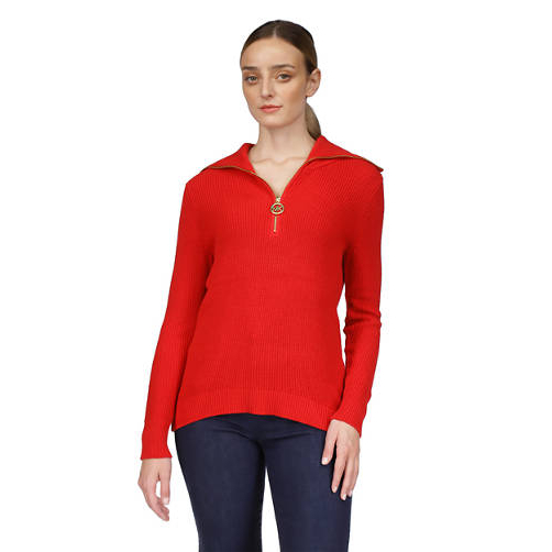 'Half Zip Shaker Sweater' pour Femmes