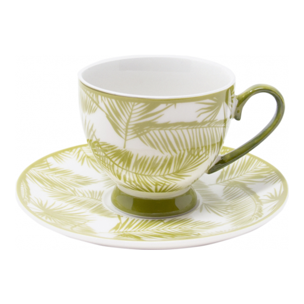 'Aruba' Coffee Cup & Saucer Set - 6 Pieces