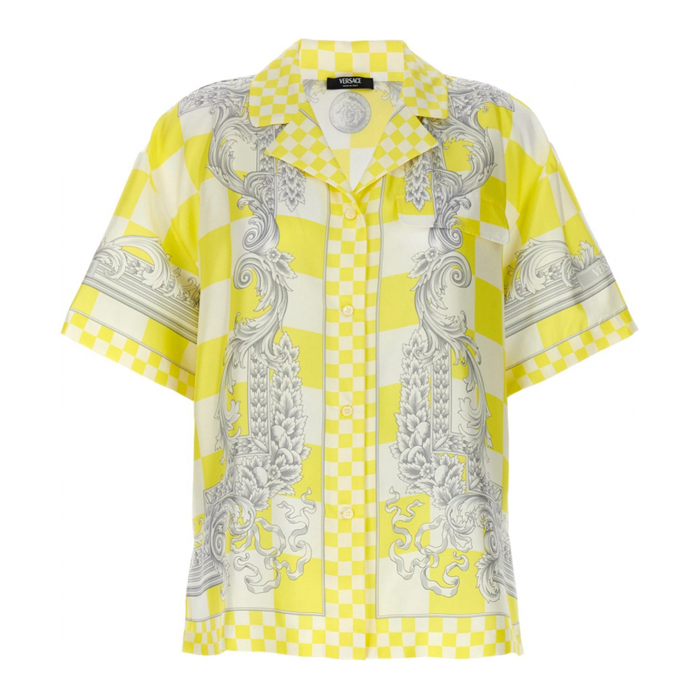 Chemise à manches courtes 'Barocco Checked' pour Femmes