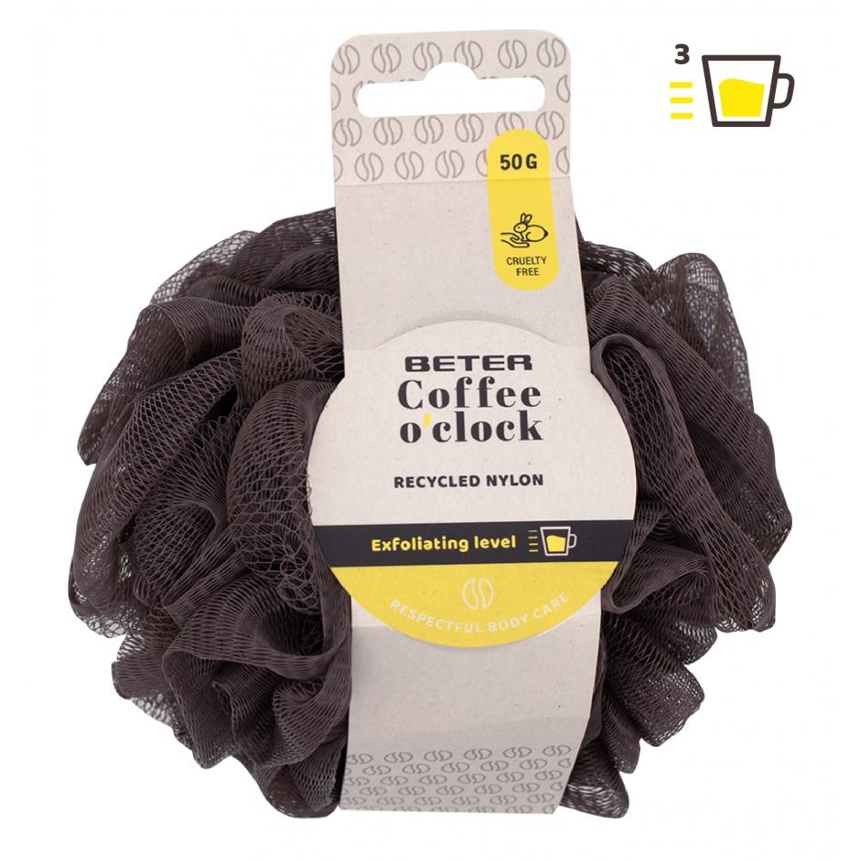 'Coffee o'Clock' Shower Pouf