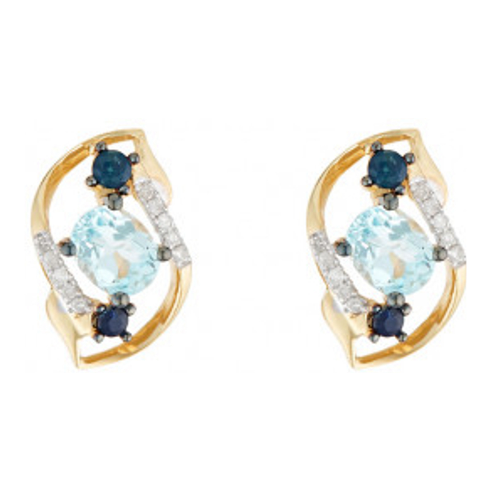 'Rêve Bleu' Ohrringe für Damen