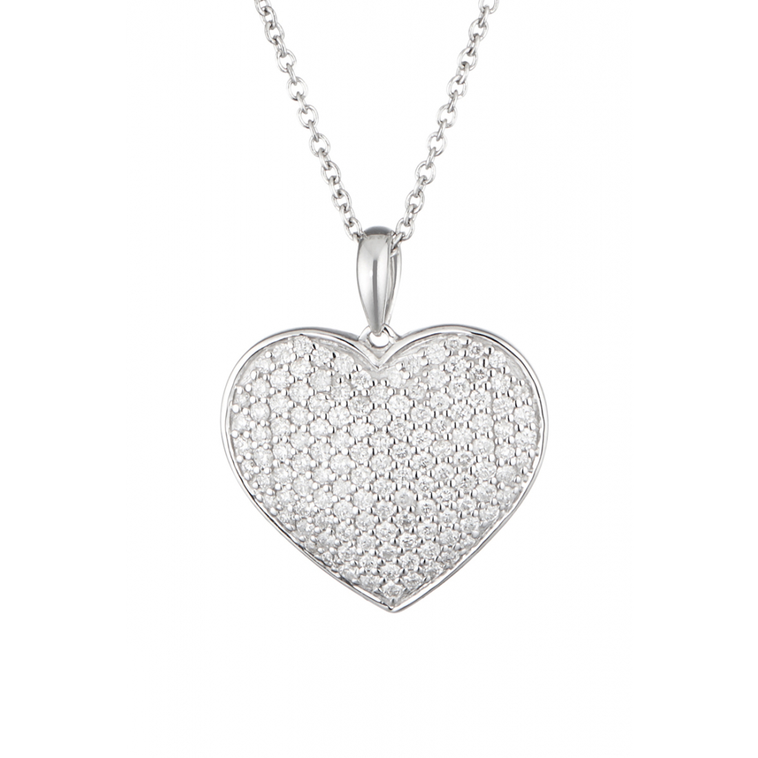 Women's 'Coeur Précieux' Pendant with chain