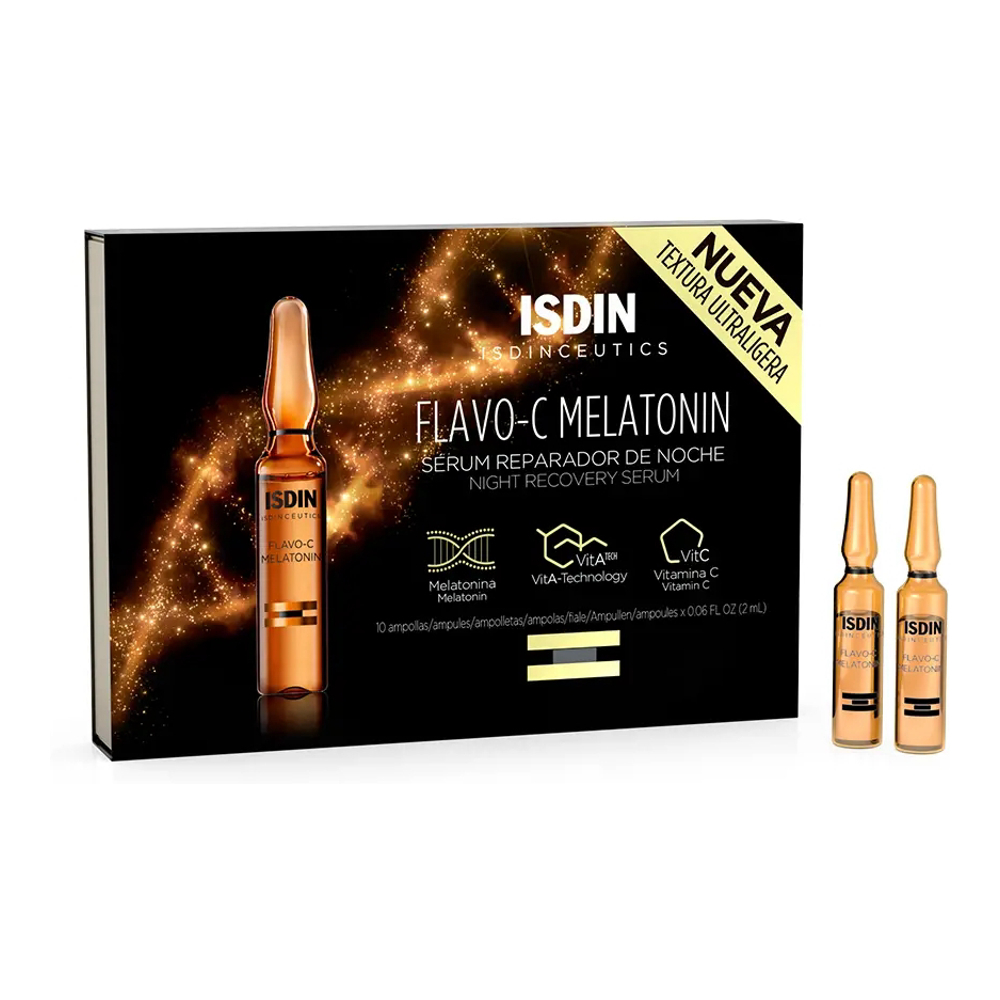 Sérum de nuit 'Isdinceutics Flavo-C Melatonin' - 10 Ampoules, 2 ml