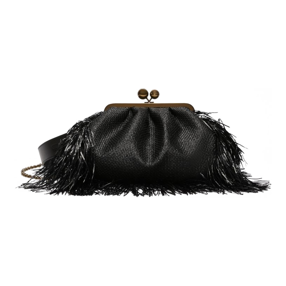 Women's 'Medium Raffia-Look Pasticcino' Clutch Bag