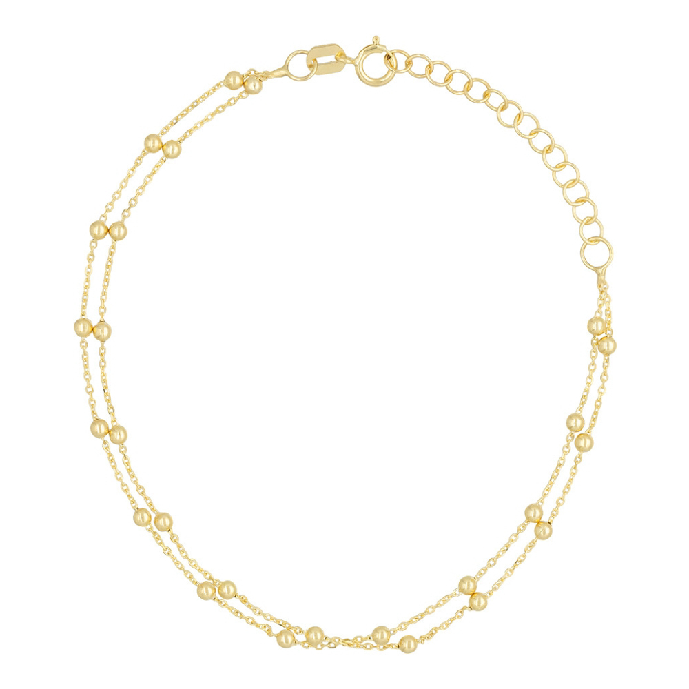 Bracelet 'Double Chaîne Boules' pour Femmes