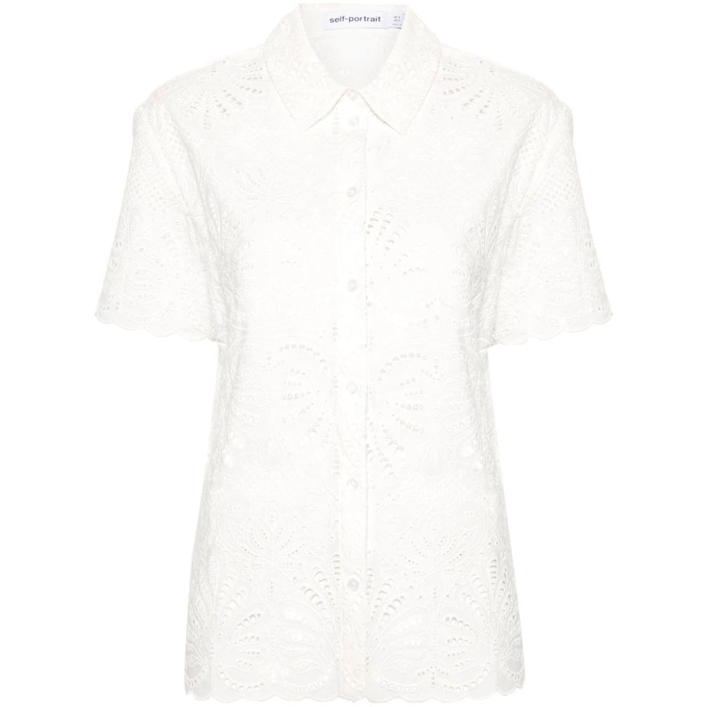 Chemise à manches courtes 'Broderie-Anglaise' pour Femmes