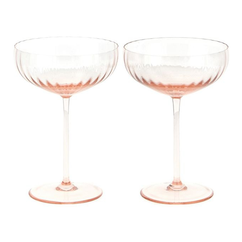 'Bollicine' Glas Set - 15 cm - 2 Stücke