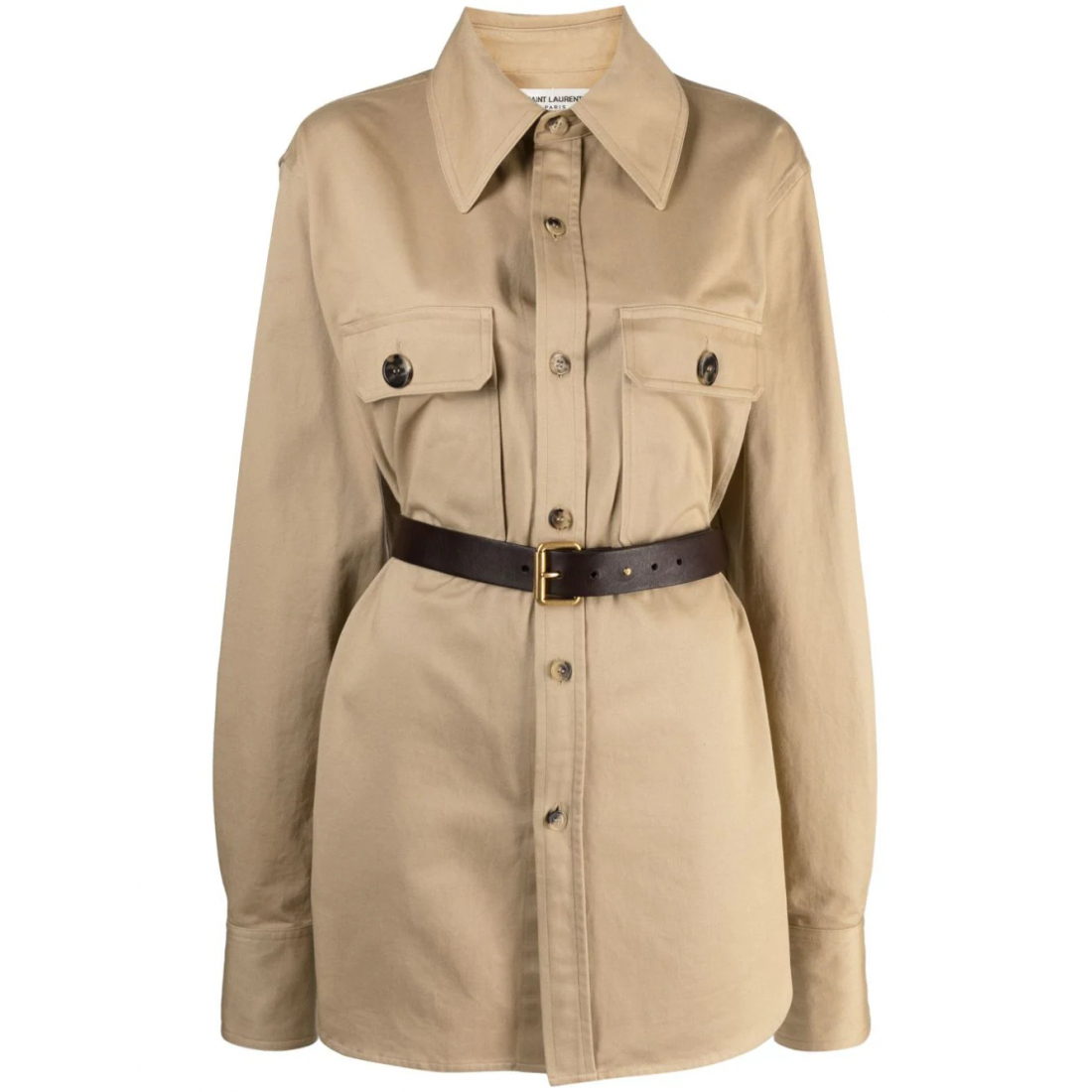 Chemise 'Belted Saharienne' pour Femmes