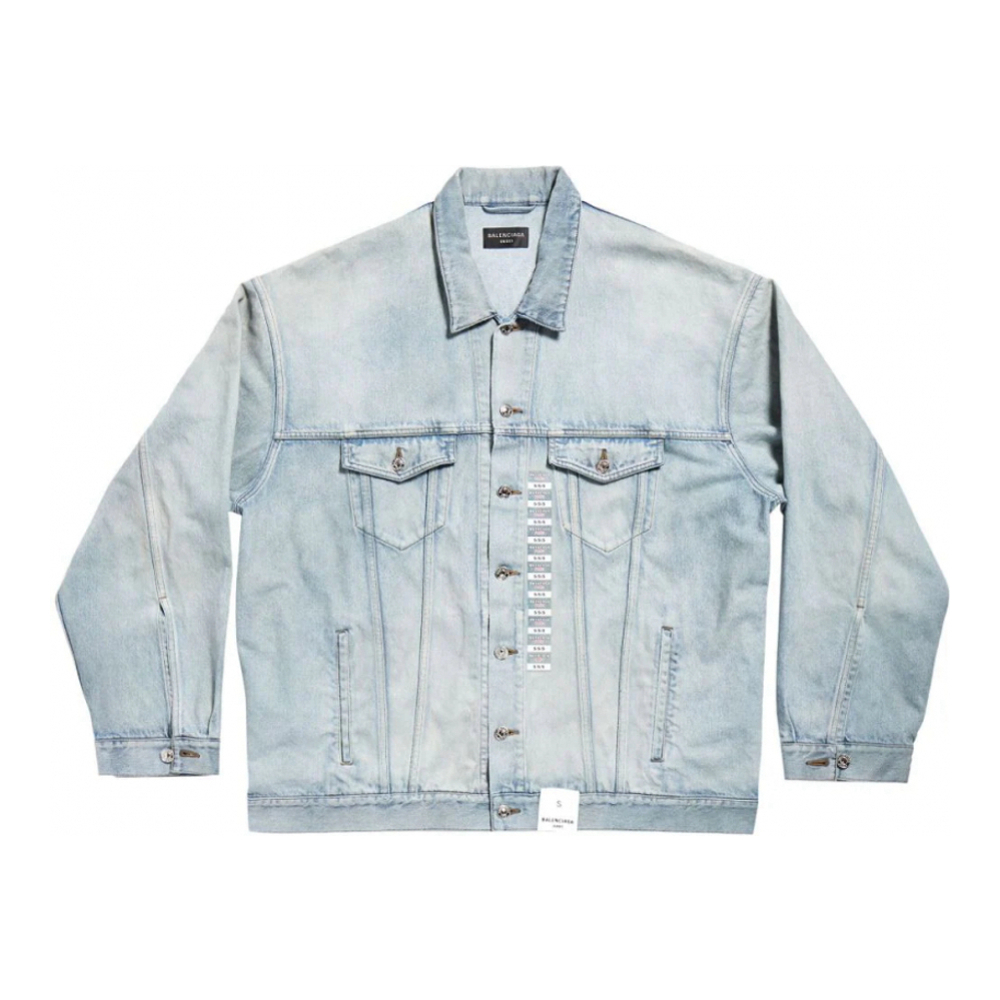 Men's 'Size Sticker' Denim Jacket