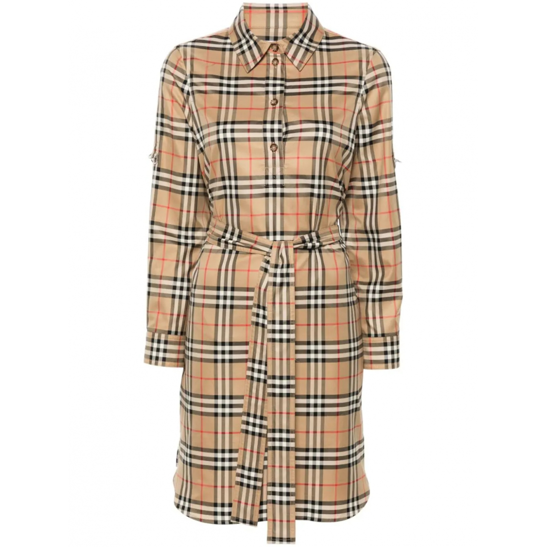Robe chemise 'Vintage Check-Pattern' pour Femmes