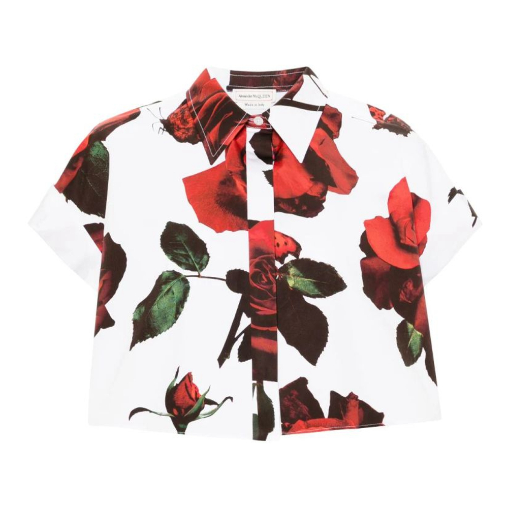 'Rose' Kurzärmeliges Hemd für Damen