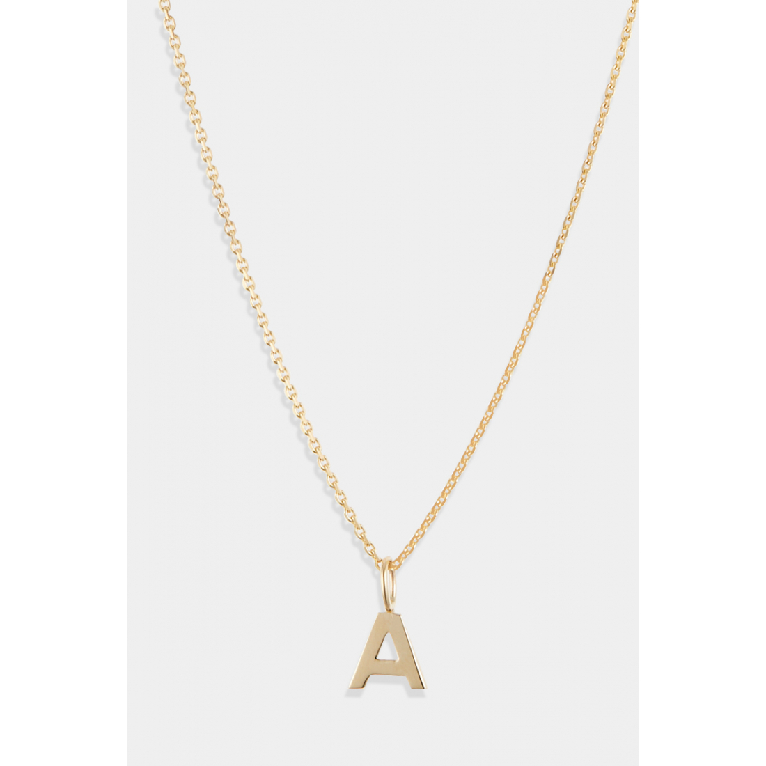 Pendentif sur chaine 'Lettre A' pour Femmes