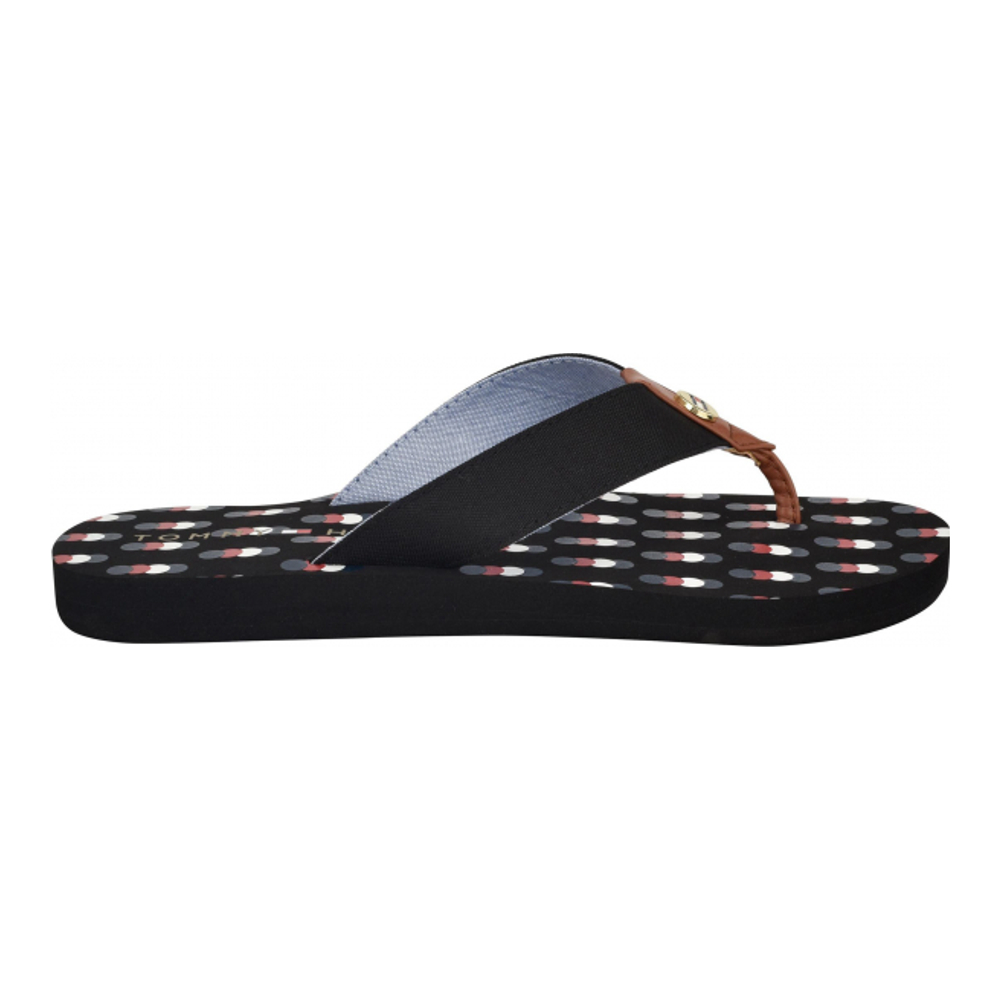 Tongs 'Patterned Footbed' pour Femmes