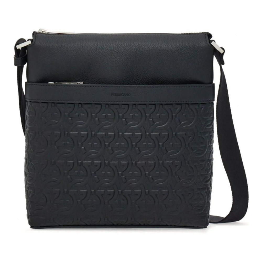 Sac Besace 'Gancini-Embossed' pour Hommes