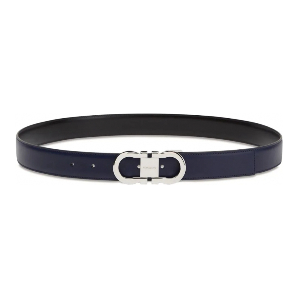 Ceinture 'Gancini-Buckle Reversible' pour Hommes