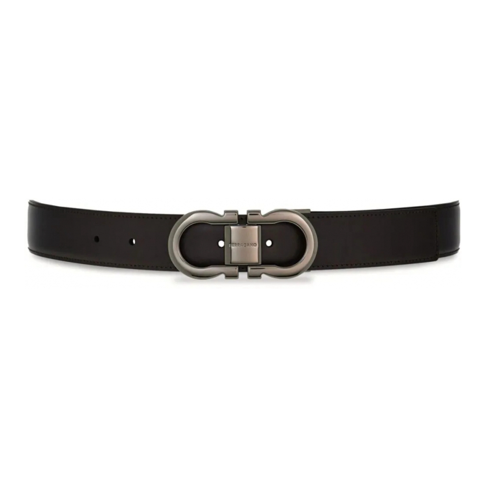 Ceinture 'Gancini-Buckle Reversible' pour Hommes