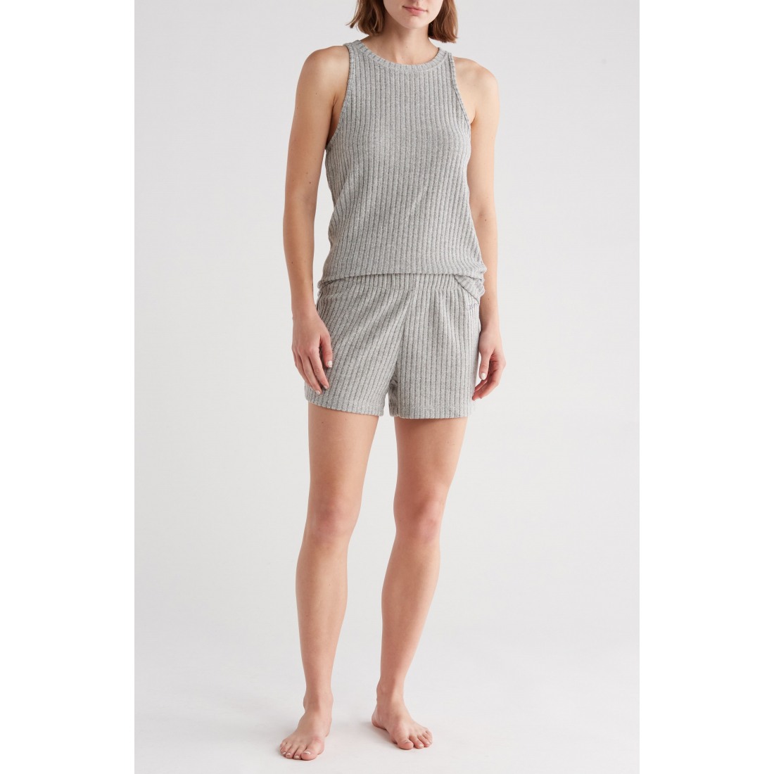 'Cozy Rib Short' Pyjama-Set für Damen