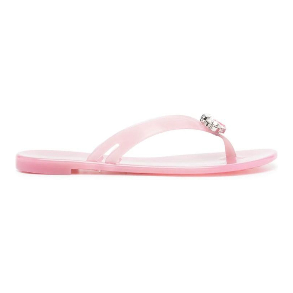 Tongs 'Jelly Crystal-Embellished' pour Femmes