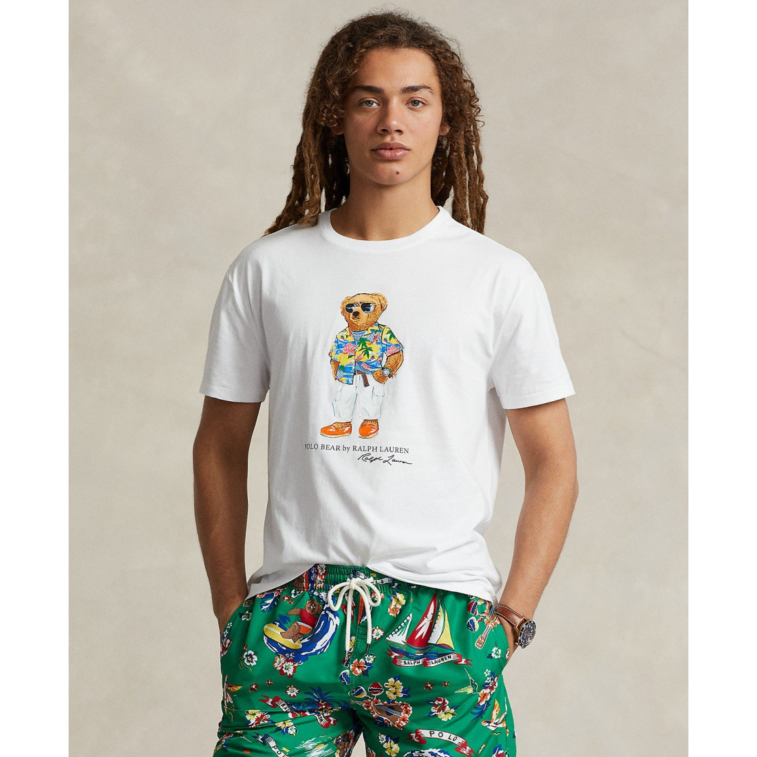 'Classic-Fit Polo Bear' T-Shirt für Herren