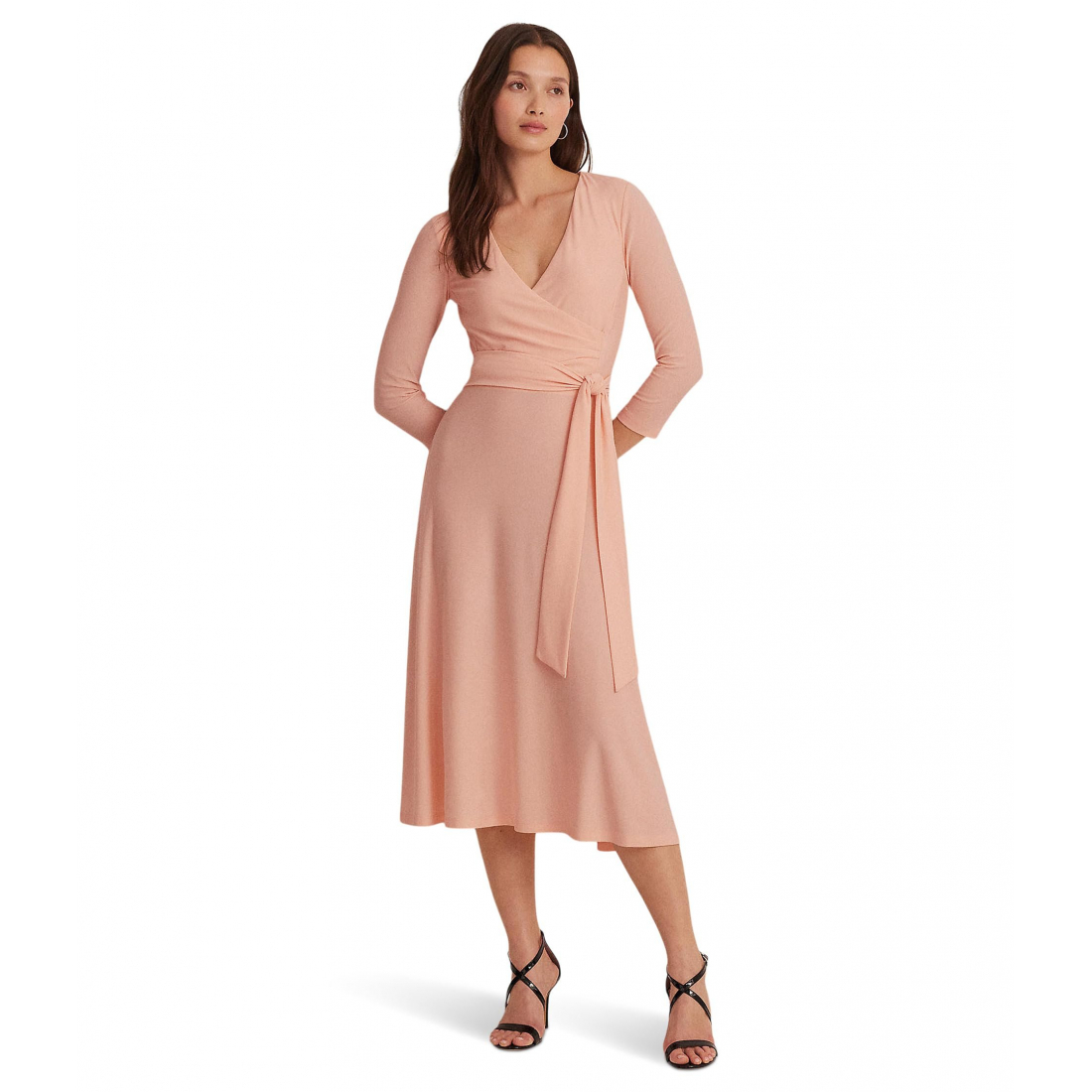 Robe Midi 'Surplice' pour Femmes