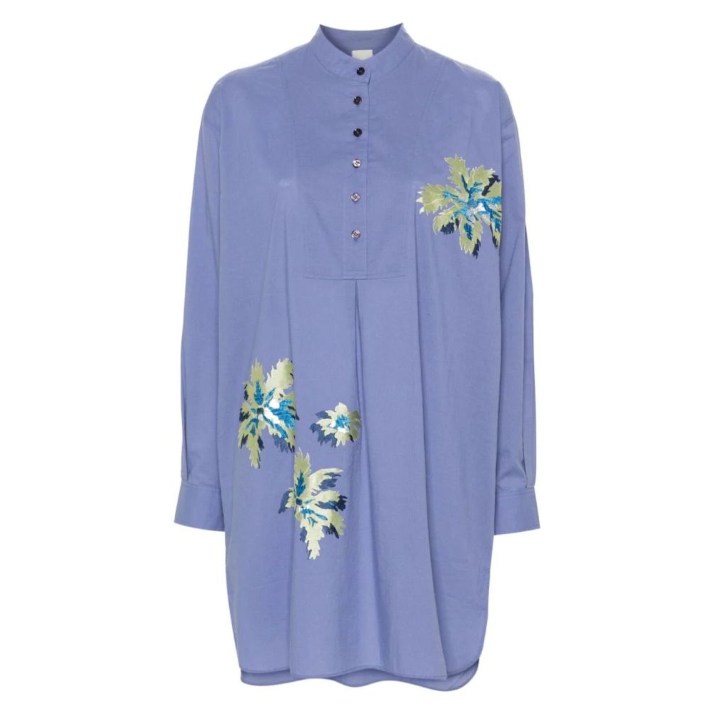 Women's 'Palm Burst-Embroidered Cover-Up' Shirt