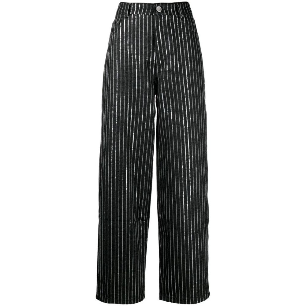 Women's 'Sequinned Striped' Jeans