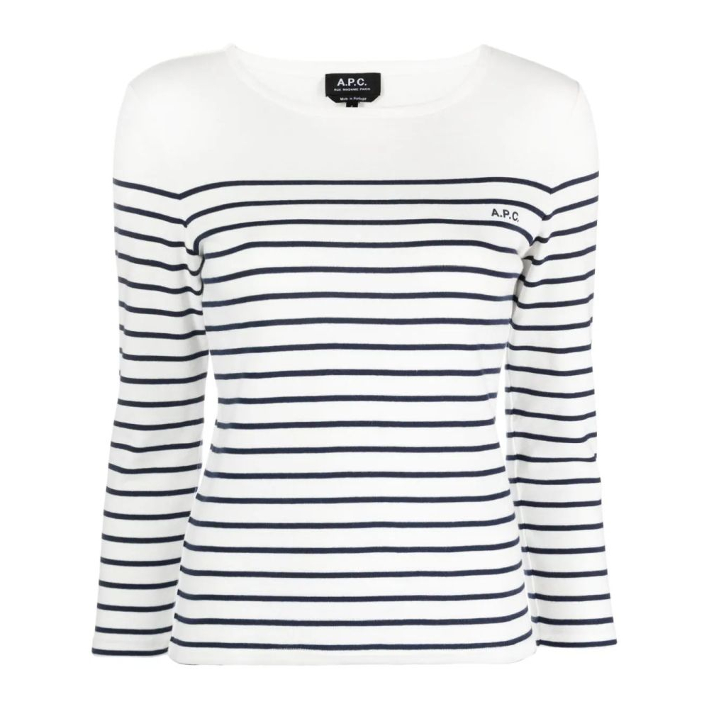'Striped' Langärmeliges T-Shirt für Damen