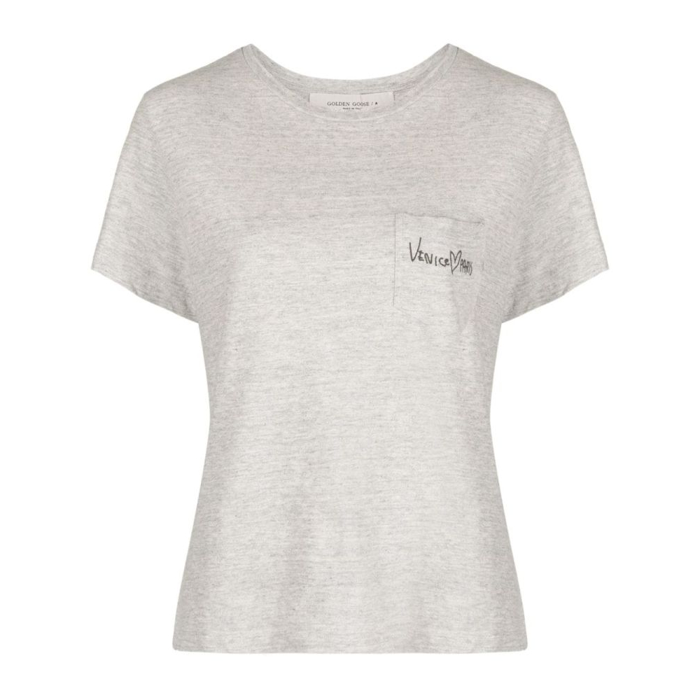 'Embroidered' T-Shirt für Damen