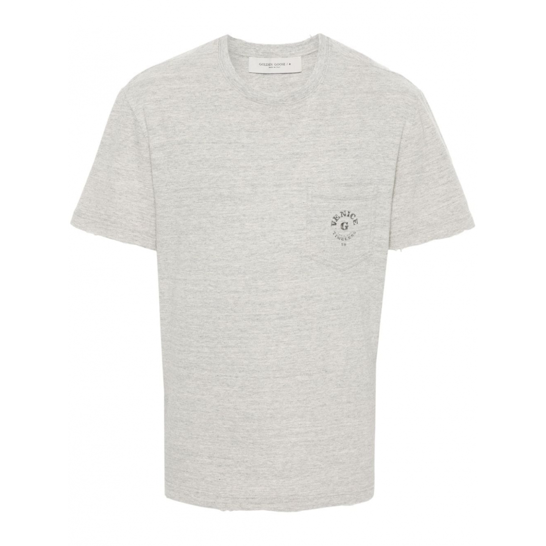 'Mélange Distressed' T-Shirt für Herren