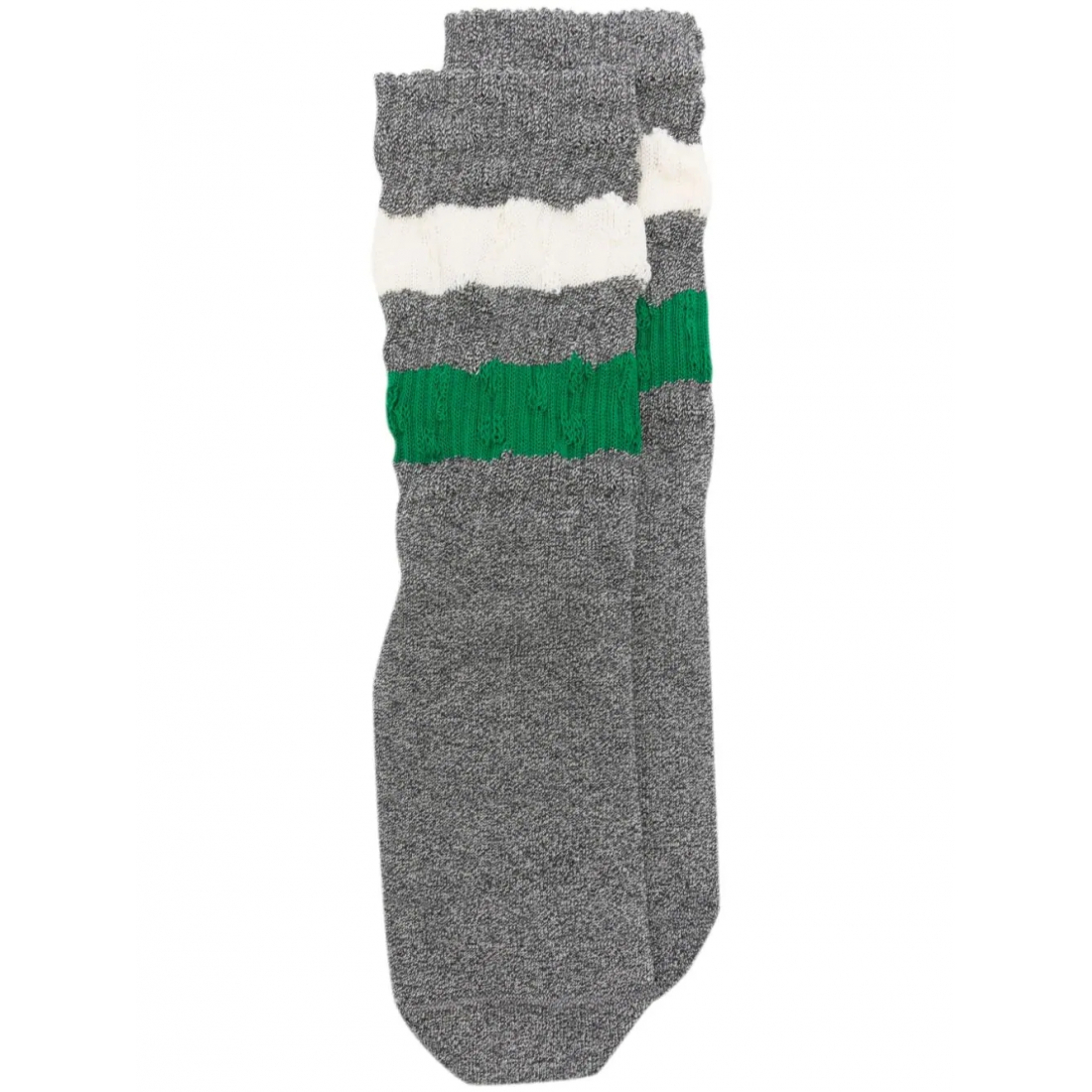 'Stripe-Detail Mélange' Socken für Herren