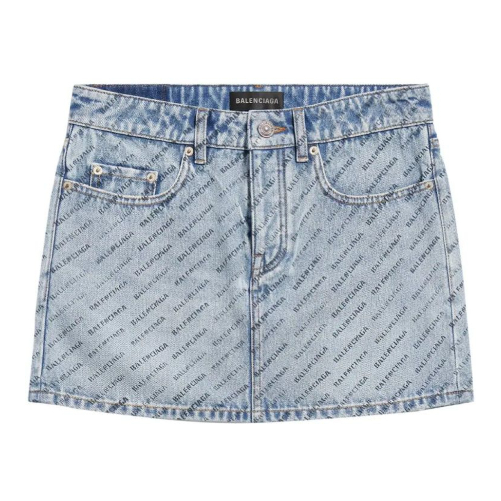 Women's 'Logo' Denim Skirt