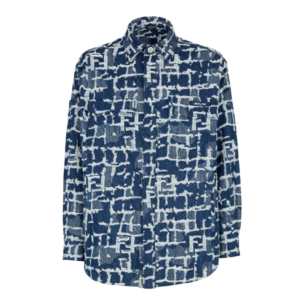 Veste en jeans 'Ff-Pattern Shirt' pour Hommes