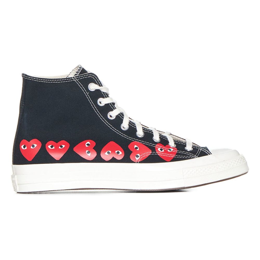 Unisex's 'Multi Heart' High-Top Sneakers
