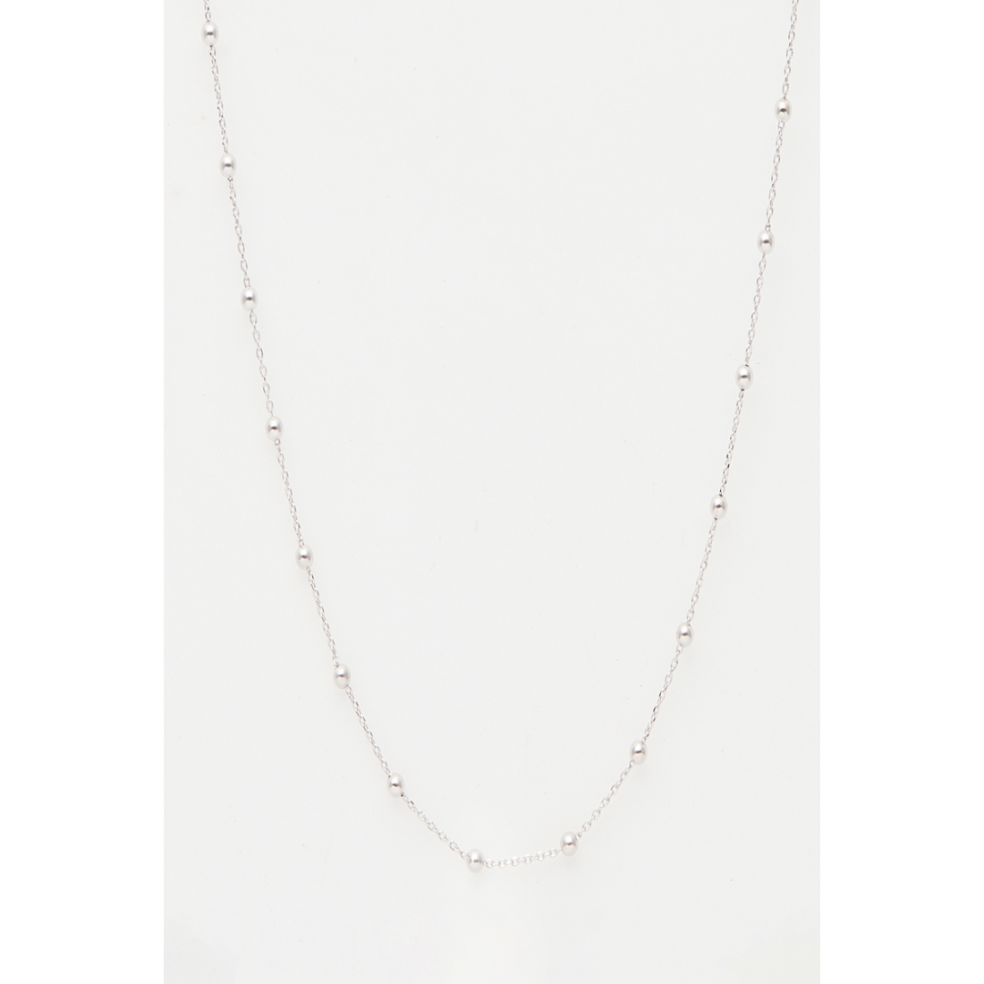 43Cm White Gold Ball Chain (375/1000)