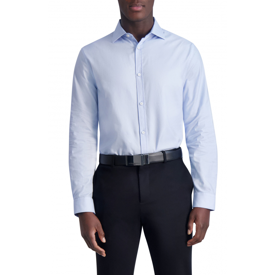 'Jacquard Diamond Slim Fit Dress Shirt' pour Hommes