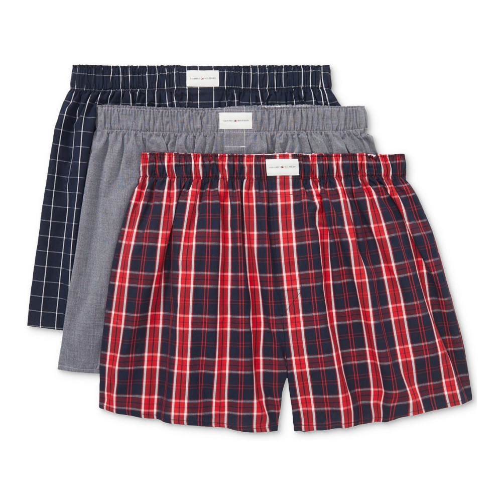 '3-Pack Classic Printed Cotton Poplin Boxers' für Herren