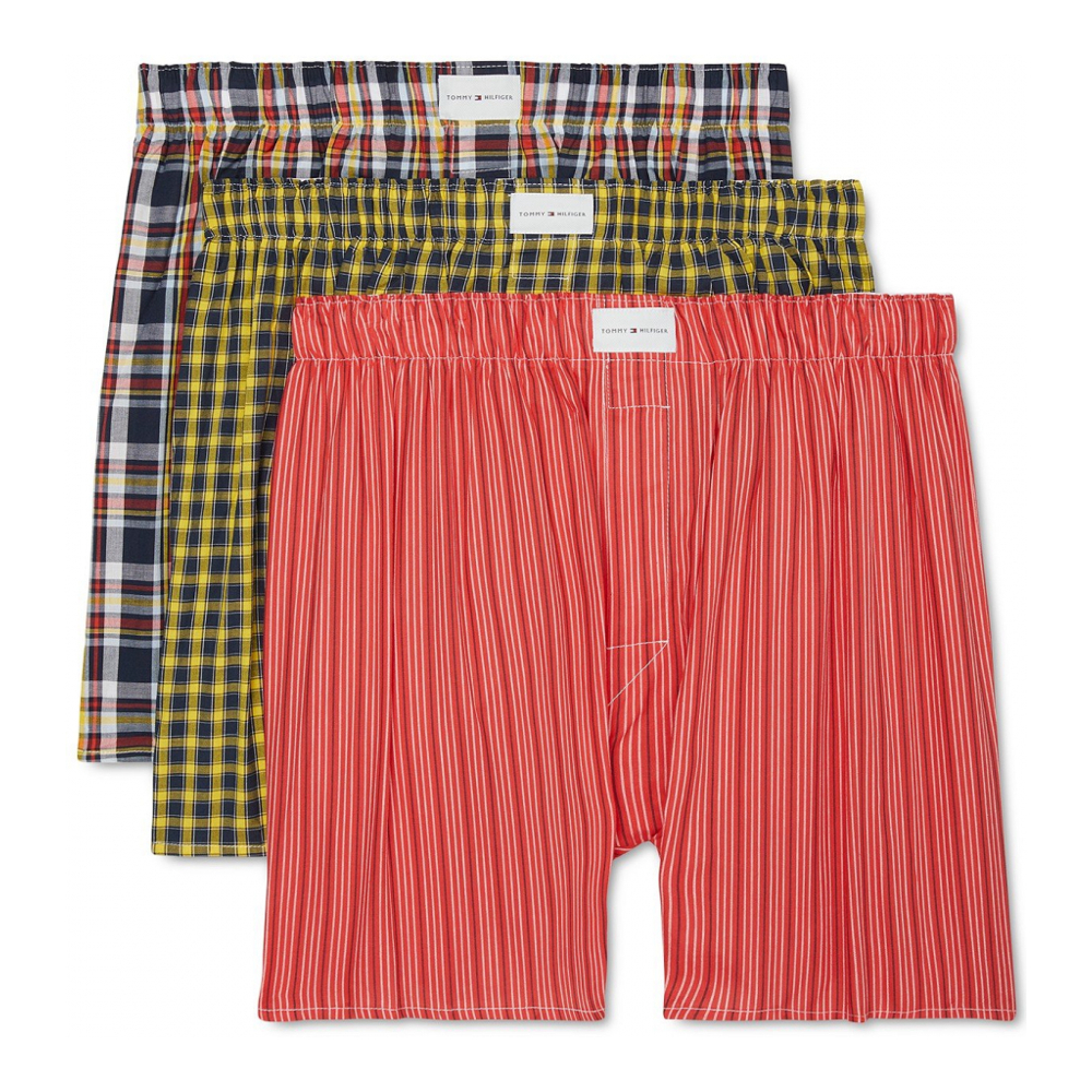 '3-Pack Classic Printed Cotton Poplin Boxers' für Herren