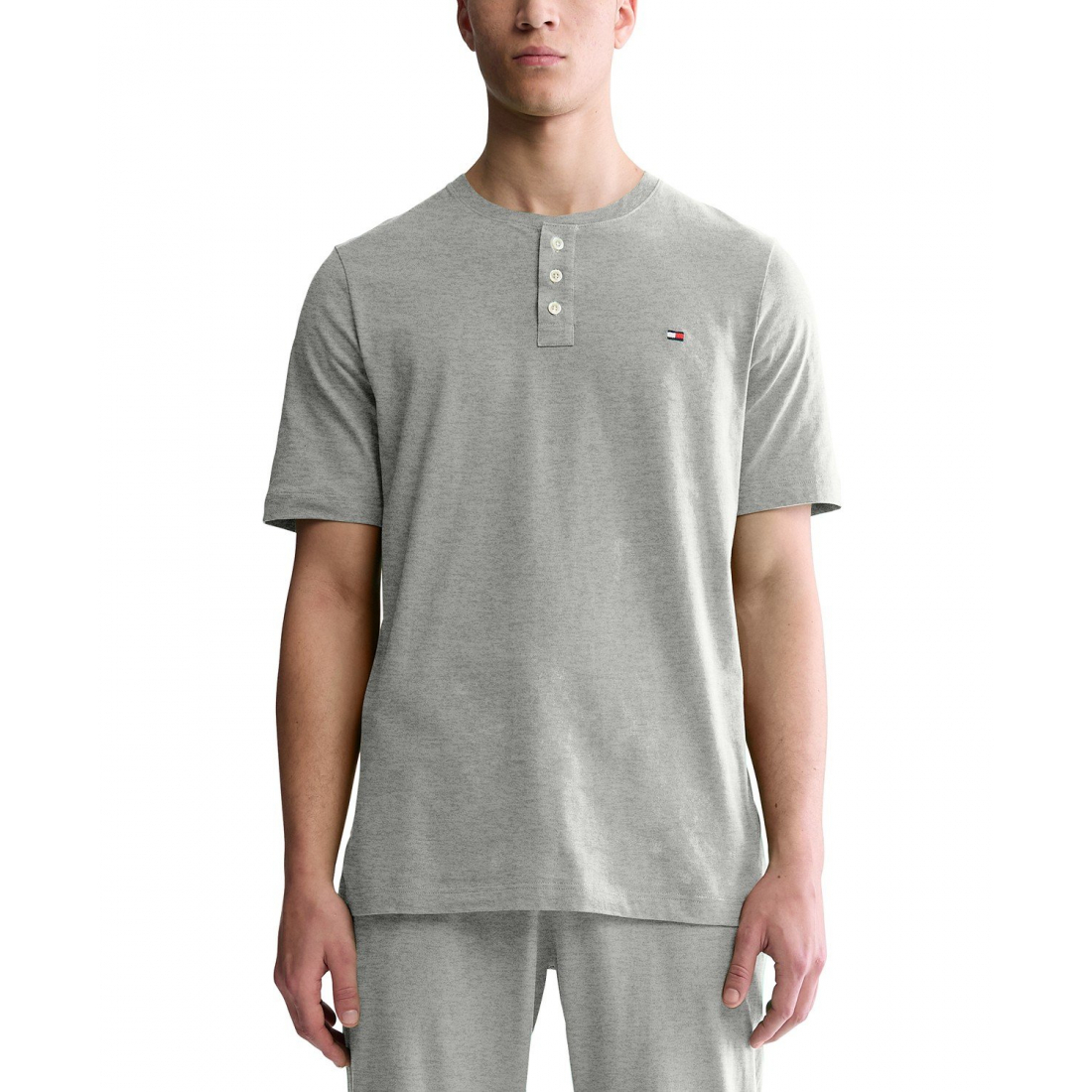 Henley à manches courtes 'Solid' pour Hommes