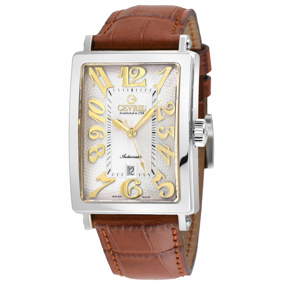 Men's Avenue Of America's Stainless Steel White Dial Watch