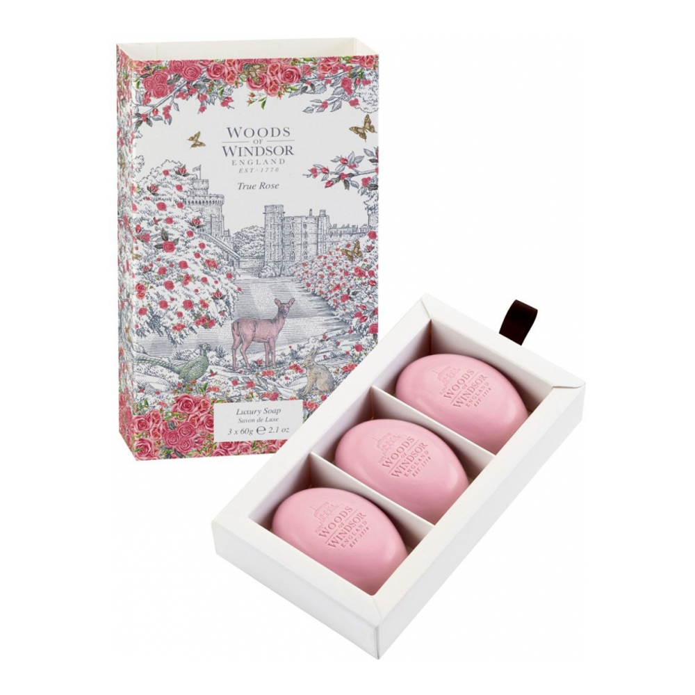 Set de savon 'True Rose' - 60 g, 3 Pièces