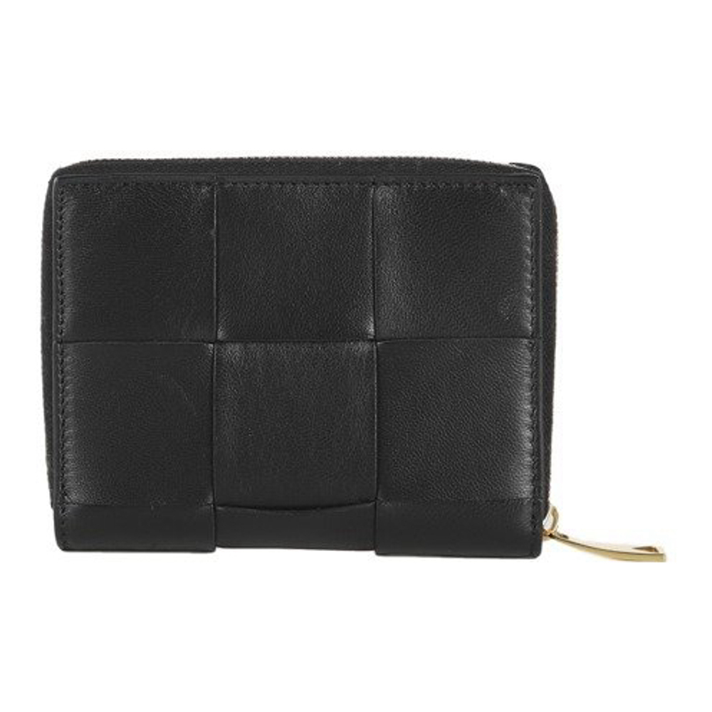 Women's 'Intrecciato Zipped Bi-Fold' Wallet