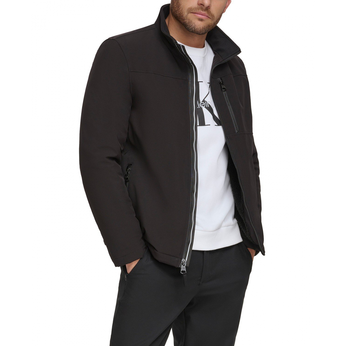 Veste de pluie 'Sherpa Lined Classic Soft Shell' pour Hommes