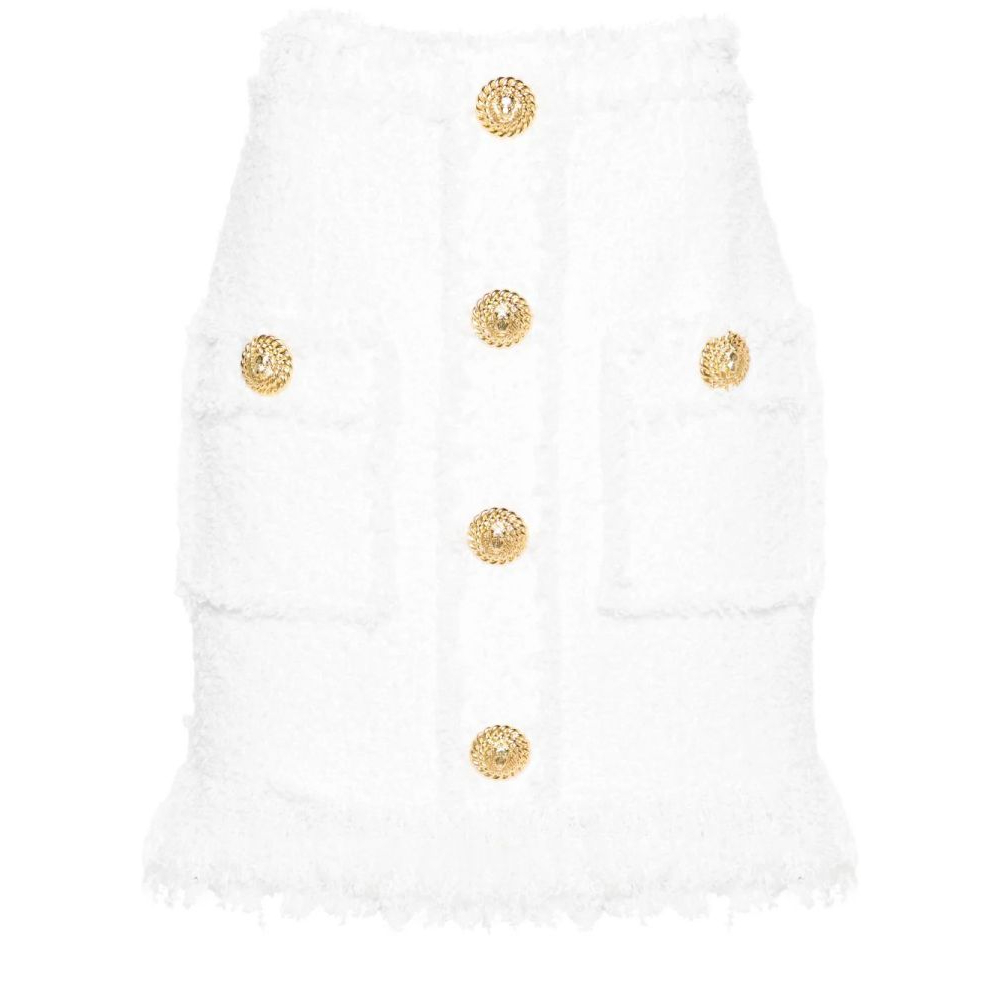 Mini Jupe 'High-Waist Tweed' pour Femmes