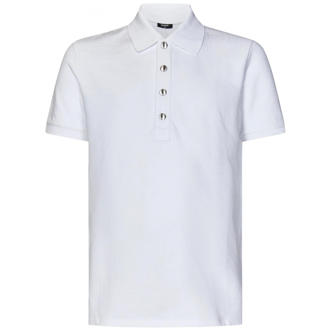 Polo 'Monogram-Pattern Piqué' pour Hommes
