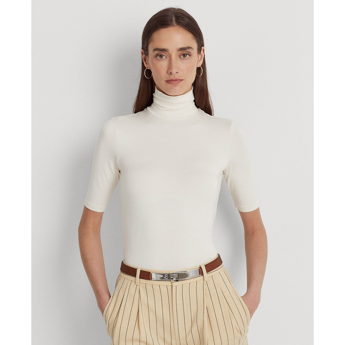 'Slim-Fit Turtleneck' pour Femmes